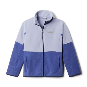 Columbia Jas Jongens, Basin Trail Branded Full Zip Fleece Paars Donkerblauw, 36KBWERVJ